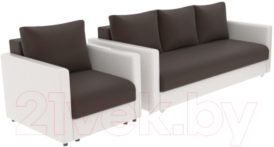 Комплект мягкой мебели Divanta Эдем 7 5-6 (диван, кресло)