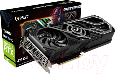 Изображение товара Видеокарта Palit RTX 3090 GamingPro 24G GDDR6X (NED3090019SB-132BA)