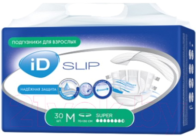 Подгузники для взрослых ID Slip (M, 30шт)