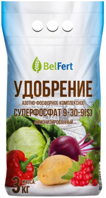 Удобрение BelFert Суперфосфат 9-30 (3кг)