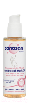 Косметическое масло для мам Sanosan От рястяжек / 40894010 (100мл)