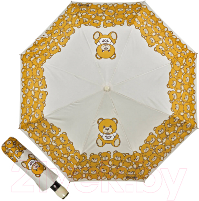 Зонт складной Moschino 8000-OCI Toy Teddy Bear Beige