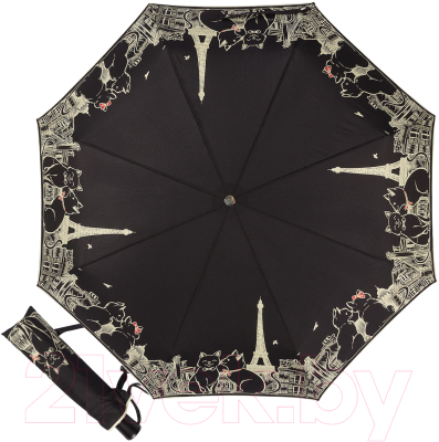 Зонт складной Guy De Jean 3407-OC Tour Chat Noir