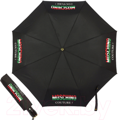 Зонт складной Moschino 8015-OCA Tricolore Black