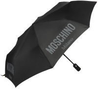 Зонт складной Moschino 8021-OCA New Metal Logo Black - 