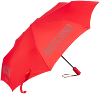 Зонт складной Moschino 8021-OCC New Metal Logo Red - 