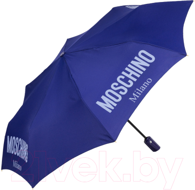 Зонт складной Moschino 8021-OCF New Metal Logo Bue