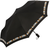 Зонт складной Moschino 8041-OCA Bear Logo Black - 