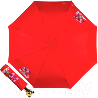 Зонт складной Moschino 8054-OCC Balloons Bear Red