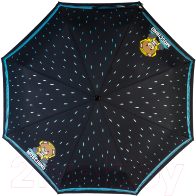 Зонт складной Moschino 8058-OCA Bear in the rain Black