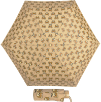 

Зонт складной Moschino, 8067-SuperminiD Brush Bear Allover Dark Beige