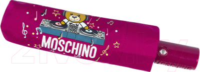 Зонт складной Moschino 8069-OCX DJ bear Bordeaux