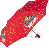 Зонт складной Moschino 8069-OCС DJ bear Red - 