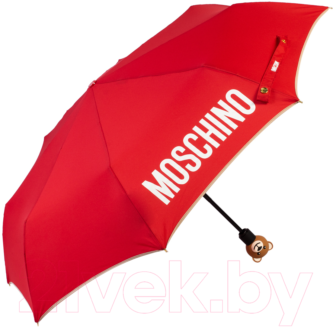 Зонт складной Moschino 8080-OCA Gift Bear Red
