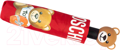 Зонт складной Moschino 8080-OCA Gift Bear Red