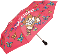Зонт складной Moschino 8129-OCJ Butterfly Bear Fuxia - 