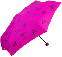 Зонт складной Moschino 8560-SuperminiA Logo Allover Fuxia - 
