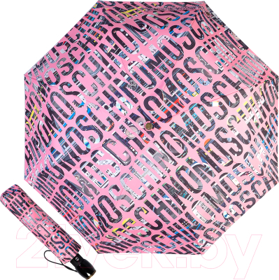 Зонт складной Moschino 8600-OCA Boombox Pink