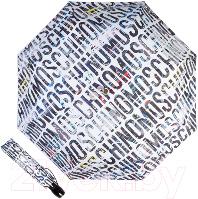 Зонт складной Moschino 8600-OCA Boombox White