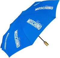 Зонт складной Moschino 8730-OCA Couture Gold Blue - 
