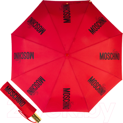 Зонт складной Moschino 8730-OCA Couture Gold Red