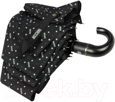 Зонт складной Moschino M 8505-OCA Man Dots Black MINI