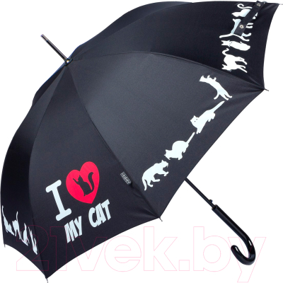 Зонт-трость Emme M426-LA Love Pets Black