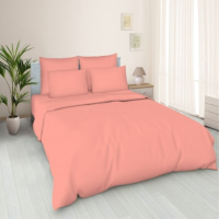 Комплект постельного белья Моё бельё Классик 1.5 (кораллово-розовый) - 