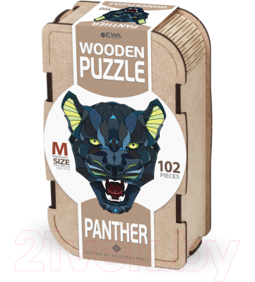 Пазл EWA Пантера (M, деревянная упаковка)