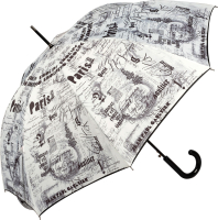 Зонт-трость Jean Paul Gaultier 1312-LA Ecritues Blanc - 