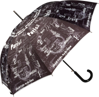 Зонт-трость Jean Paul Gaultier 1312-LA Ecritues Noir - 