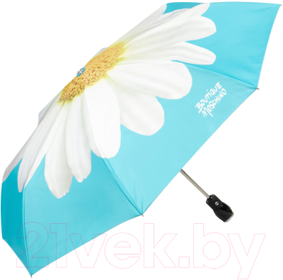 Зонт складной Moschino 7006-OCP Giant Daisy Lightblue