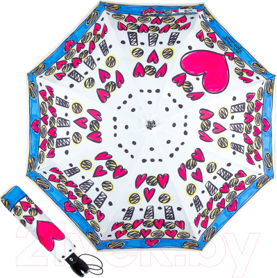 Зонт складной Moschino 7027-OCA Hearts Multi