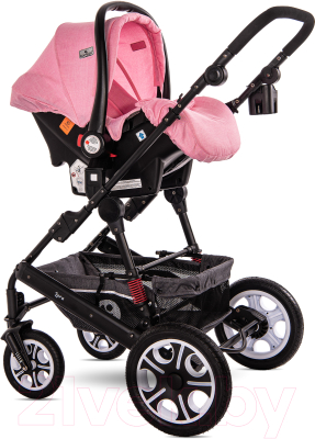 Детская универсальная коляска Lorelli Lora 3 в 1 Candy Pink / 10021282189
