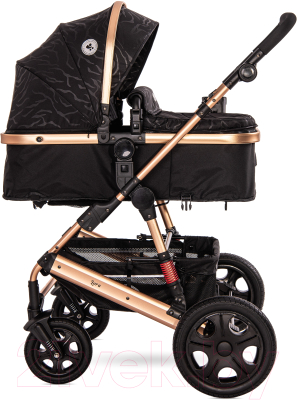 Детская универсальная коляска Lorelli Lora 3 в 1 Luxe Black / 10021282186