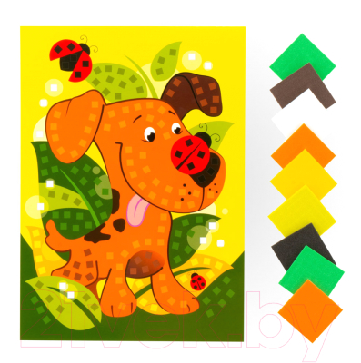 Изображение товара Набор для творчества Lori Мягкая мозаика. Собачка / Кэ-016