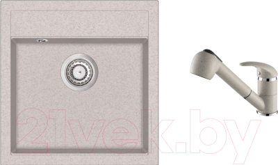 

Мойка кухонная Aquasanita, Tesa SQT 100 + смеситель Rondo 2581 110