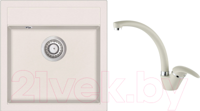 

Мойка кухонная Aquasanita, Tesa SQT100W + смеситель Ambra 2813 111