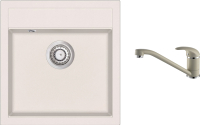 

Мойка кухонная со смесителем Aquasanita, Tesa SQT100W + смеситель Eko 2561 111