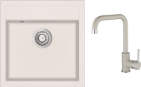 

Мойка кухонная со смесителем Aquasanita, Tesa SQT100W + смеситель Mirrus 5063 111