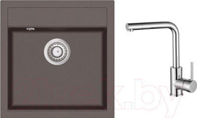 

Мойка кухонная Aquasanita, Tesa SQT100W + смеситель Forte 5553 001