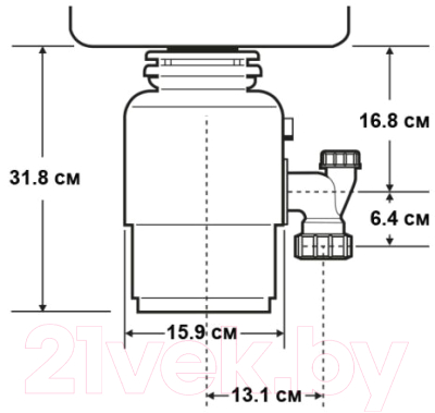 Мойка кухонная ZORG ZRE 5050 + измельчитель 46-2 A/S