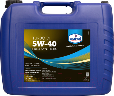 

Моторное масло Eurol, Turbo DI 5W40 / E100085-20L