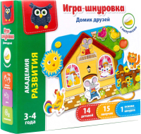 

Развивающая игра Vladi Toys, Домик друзей с липучками / VT5303-01