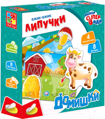 

Развивающая игра Vladi Toys, Вжик-вжик липучки. Домишки / VT1302-20
