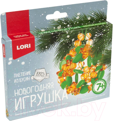 

Набор для плетения Lori, Плетение из бусин. Новогоднее веселье / Пз/Бус-008