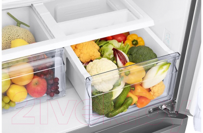 Холодильник с морозильником Samsung RF44A5002S9/WT