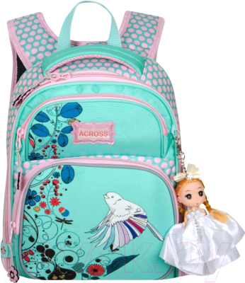 Школьный рюкзак Across ACR18-178A-10 (бирюзовый/розовый)