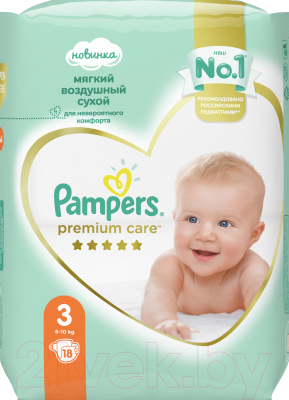 Подгузники детские Pampers Premium Care 3 Midi (18шт)