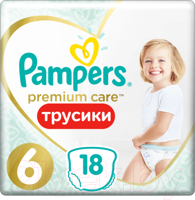Подгузники-трусики детские Pampers Premium Care 6 Extra Large (18шт)